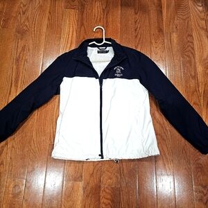 Unisex Polo Golf Ralph Lauren Navy & White Windbreaker Size M